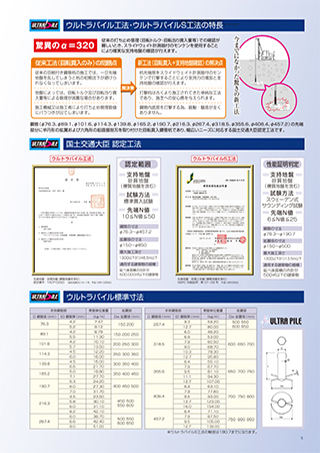 ウルトラパイルカタログ3ページ
